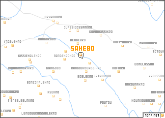map of Sahébo