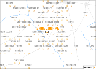 map of Sahé-Loukpé