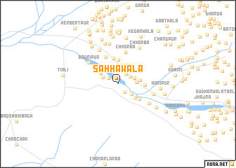 map of Sāhhāwāla