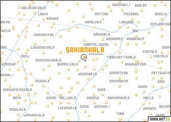 map of Sahiānwāla