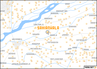 map of Sāhiānwāla