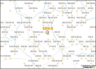 map of Sahia