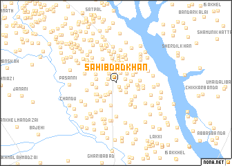 map of Sāhibdād Khān