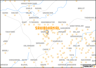 map of Sāhib Dhamiāl