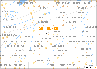 map of Sāhibgarh