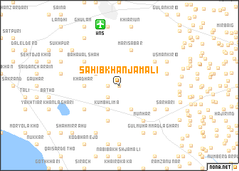 map of Sāhib Khān Jamāli