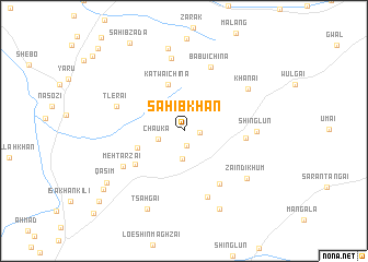 map of Sāhib Khān