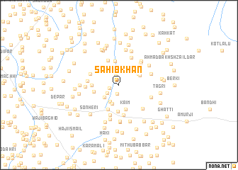 map of Sāhib Khān