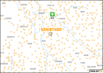 map of Sāhibthān