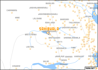 map of Sāhibwāla