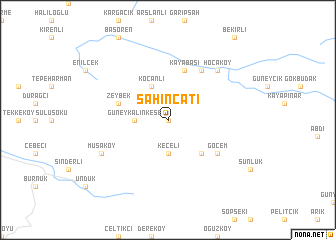 map of Şahinçatı