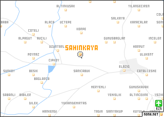 map of Şahinkaya