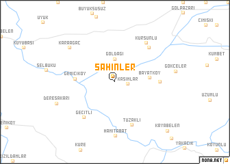 map of Şahinler