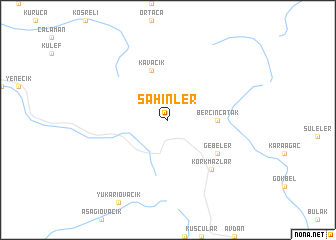 map of Şahinler