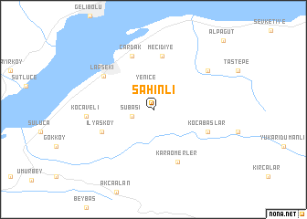 map of Şahinli