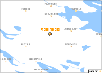 map of Sahinmäki