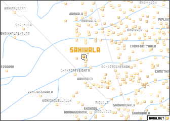 map of Sāhiwala