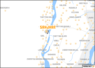 map of Sāhjhar