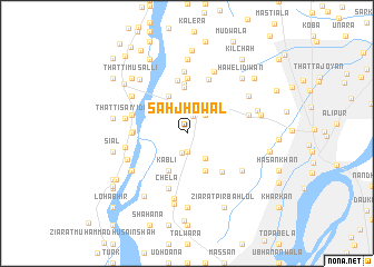 map of Sāhjhowal