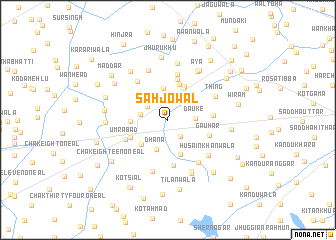 map of Sahjowāl