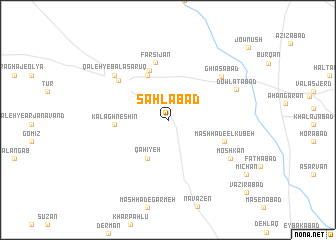 map of Sahlābād