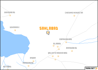 map of Sahlābād