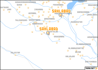 map of Sahlābād