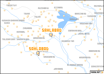 map of Sahlābād