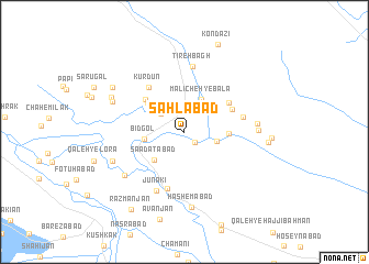 map of Sahlābād