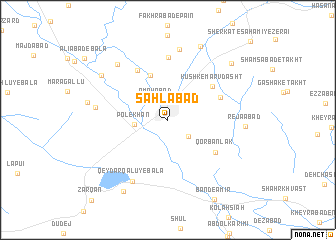 map of Sahlābād