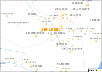 map of Sahlābād