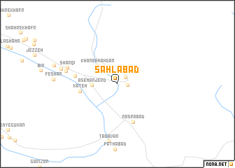 map of Sahlābād