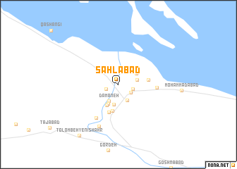 map of Sahlābād