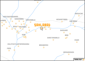 map of Sahlābād