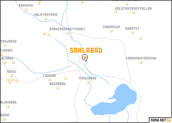 map of Sahlābād