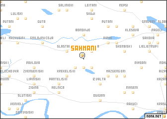 map of Šahmani