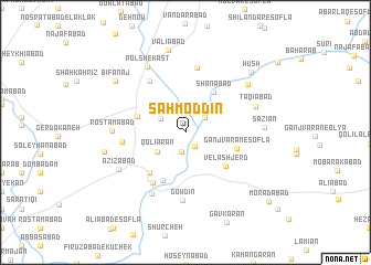 map of Sahm od Dīn