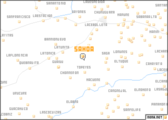 map of Sahoa