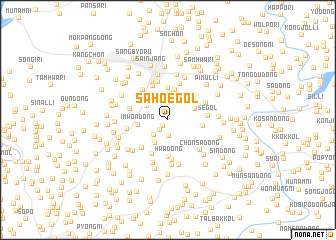 map of Sahoe-gol