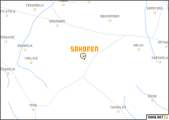 map of Şahören