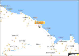 map of Saho-ri