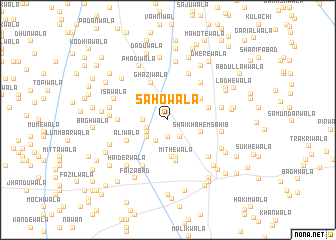 map of Sahowāla