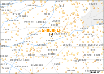 map of Sāhowāla