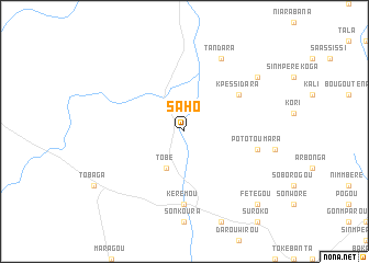 map of Saho