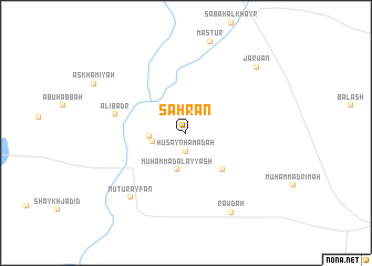 map of Sahrān