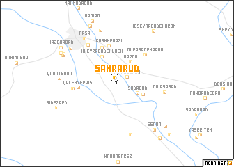 map of Şaḩrā Rūd