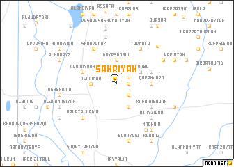 map of Şahrīyah