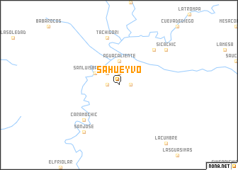 map of Sahueyvo