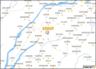 map of Sahun