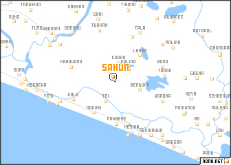 map of Sahun